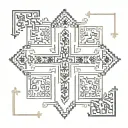 romanian cross stitch pattern tattoo design idea