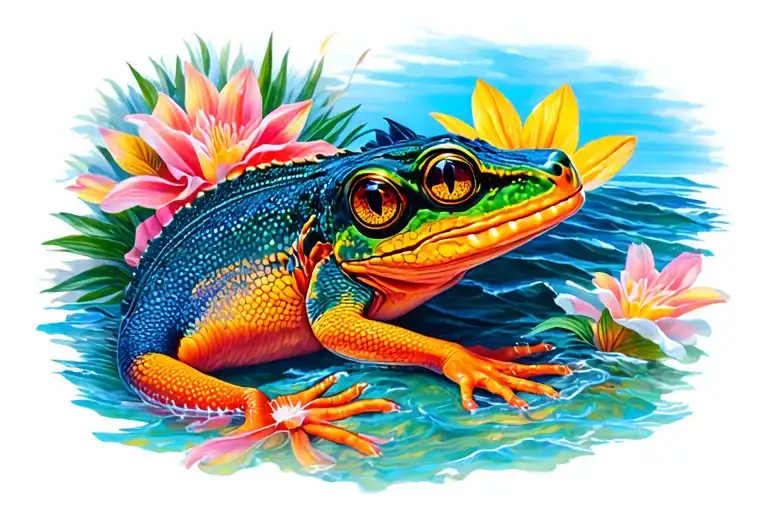ibiza geko the ord stephanie reference to black velvet song inside a heavenly scenary  tattoo design idea