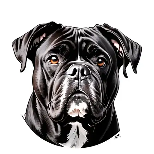 Cane Corso tattoo design idea