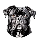 Cane Corso tattoo design idea