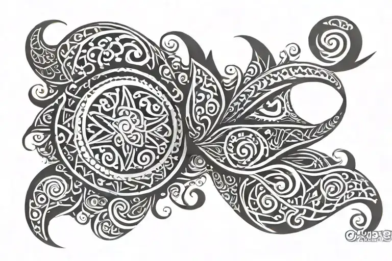Maori tattoo design idea
