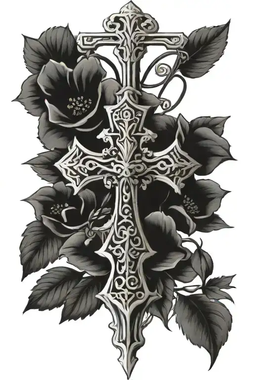 Remembrance Cross tattoo design idea