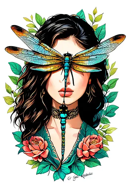 Dragonfly tattoo design idea