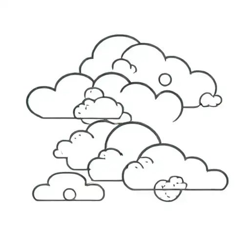 japanese clouds tattoo design idea