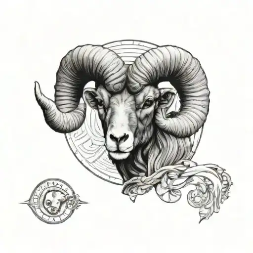 Aries ram tattoo design idea