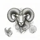 Aries ram tattoo design idea