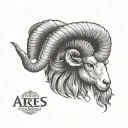 Aries ram tattoo design idea