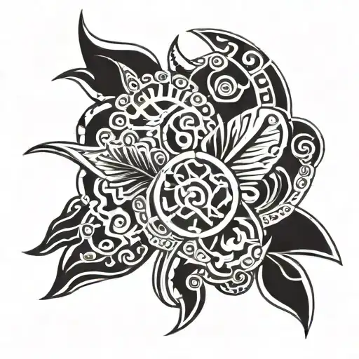 Incorporate traditional Tongan symbols in a shoulder design tattoo design idea
