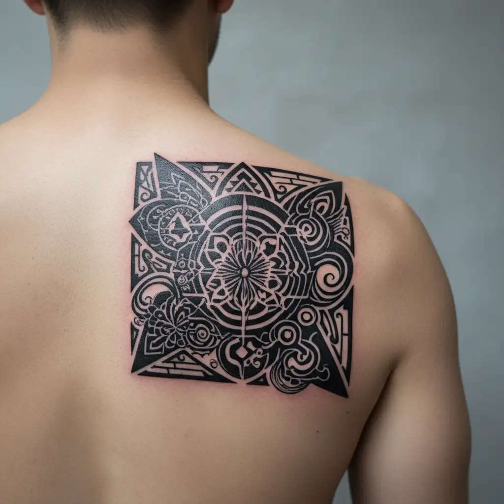 text: BNWO tattoo design idea