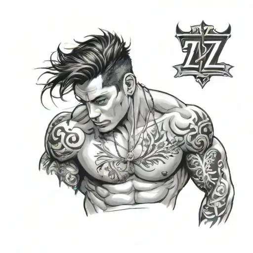 Zyzz tattoo design idea