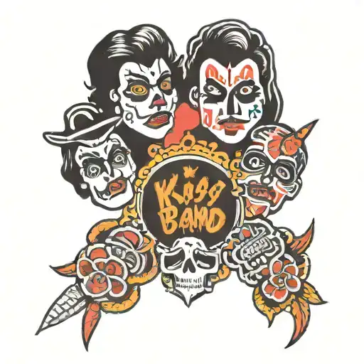 kiss the band   tattoo design idea