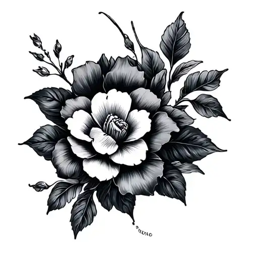 Lei flower tattoo tattoo design idea