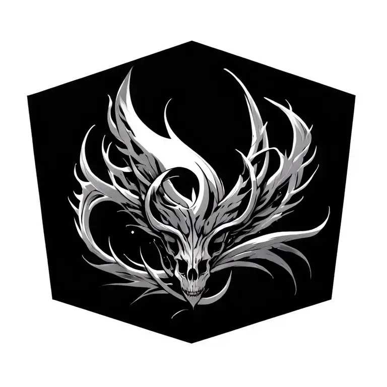 bio-mechanical and tribal tattoo design idea