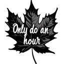 "Only do an hour" maple leaf wrapped tattoo design idea