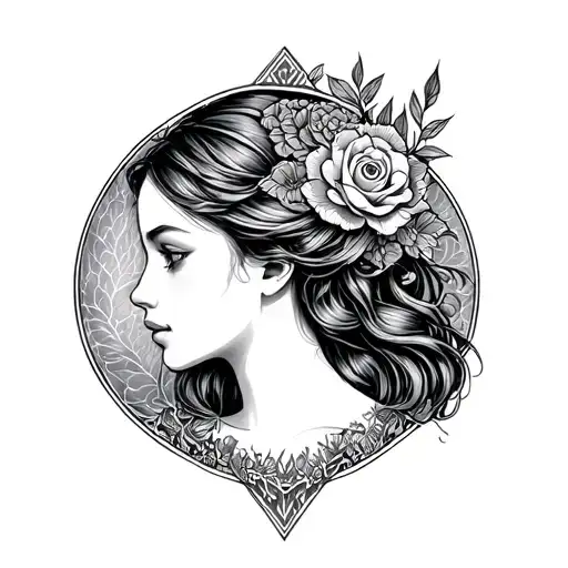 Adeline, Cancer sign, mother of Maho tattoo design idea