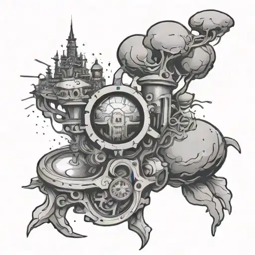 sonder, mines and Google it tattoo design idea