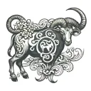 Ram & Bull Symbol Fusion A tattoo that combines the symbols of the Ram (Aries) and Bull (Taurus). You could have the two tattoo design idea