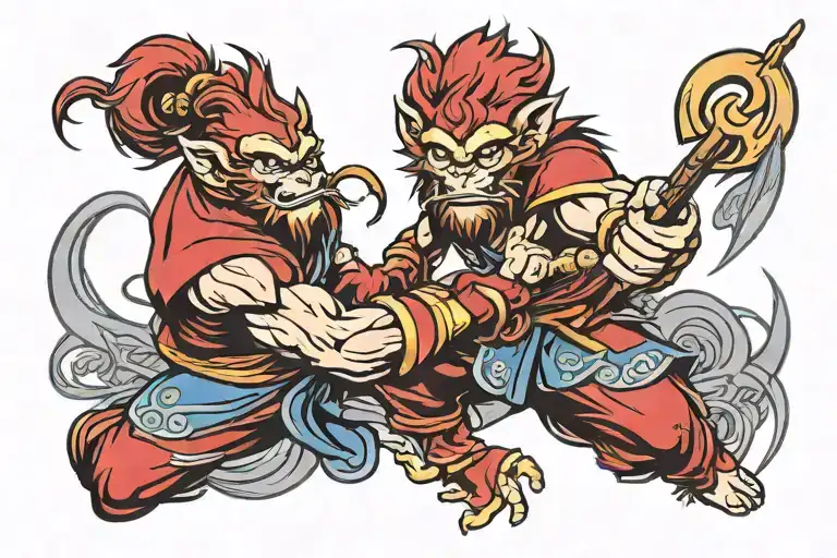 sun wukong forearm tattoo design tattoo design idea