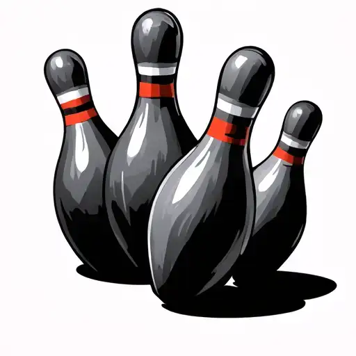 Bowling Pin tattoo design idea