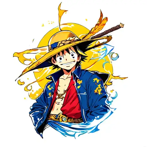 one piece x final fantasy tattoo design idea