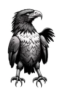traditional eagle tattoo design idea