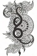 Sanskrit tattoo design idea