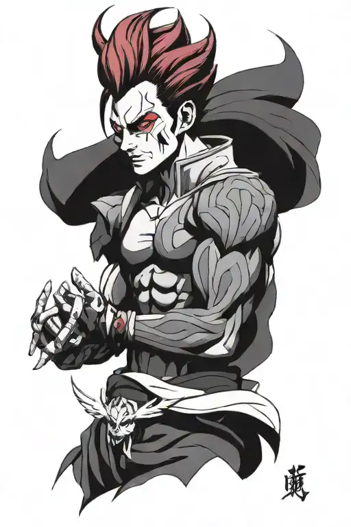 hisoka hunter x tattoo design idea