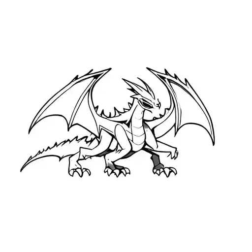 Crash coco bandicoot spyro the dragon cynder black dragon tattoo design idea