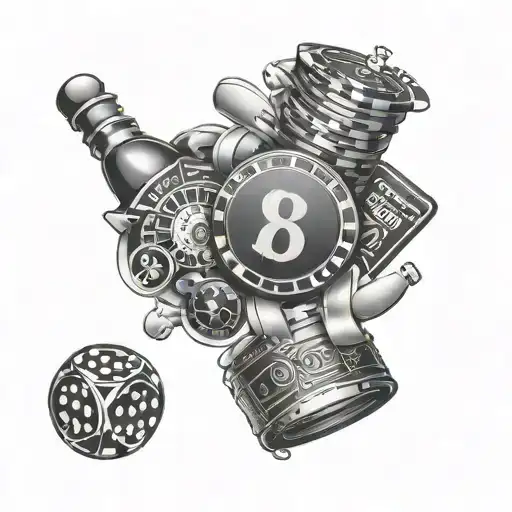 Gambling tattoo design idea