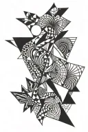 abstraction tattoo design idea