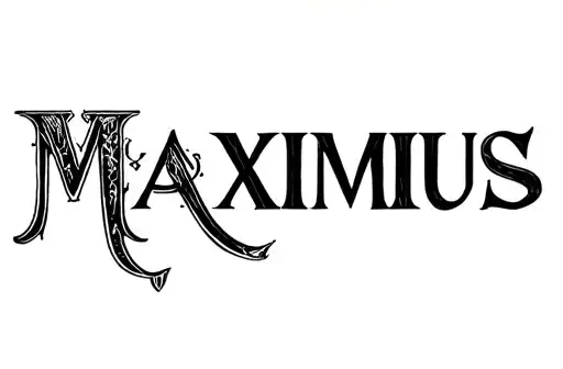 "Maximus" tattoo design idea