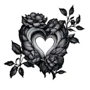 love from L R J J E tattoo design idea