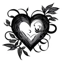 love from L R J J E tattoo design idea