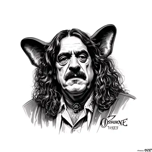 ozzy 1948-2025 Osbourne tattoo design idea