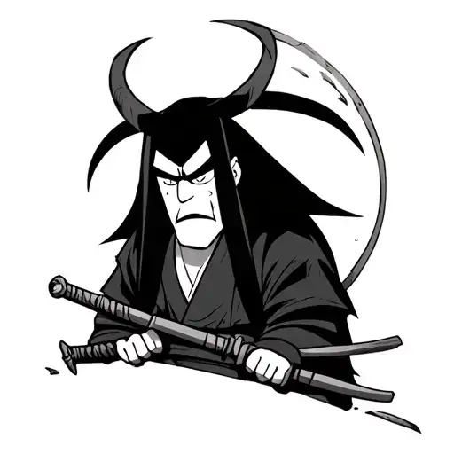 I'm from Samurai Jack tattoo design idea