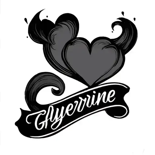 "Glycerine" Love Friendship tatto idea for 2 tattoo design idea