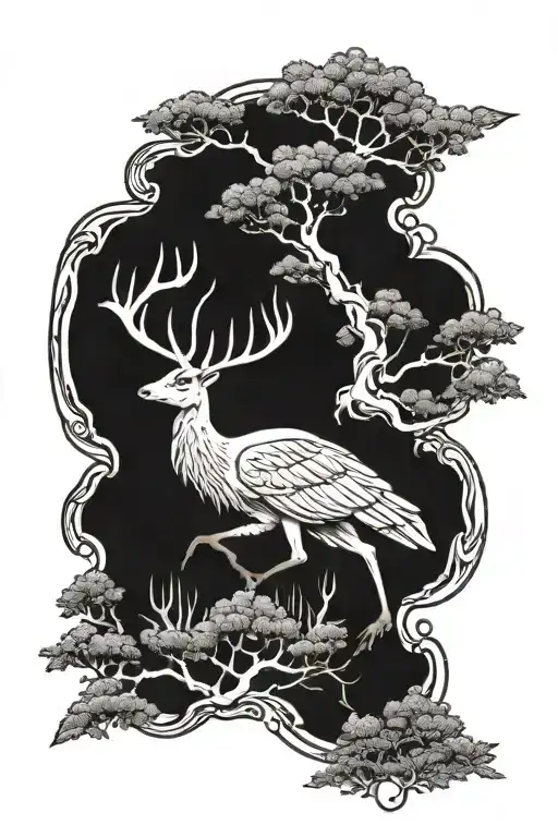 Hirsch alpirsbach tattoo design idea