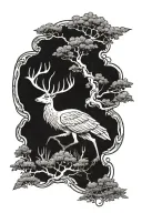 Hirsch alpirsbach tattoo design idea