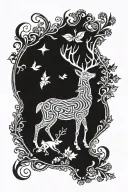 Hirsch alpirsbach tattoo design idea