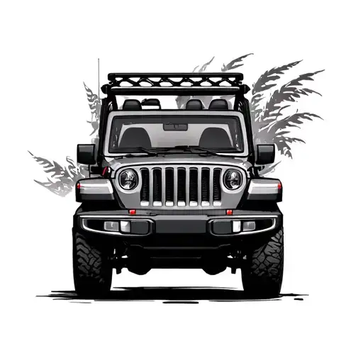 Jeep tattoo design idea