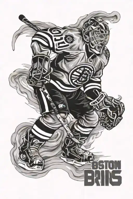 boston bruins tattoo design idea