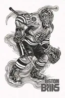 boston bruins tattoo design idea