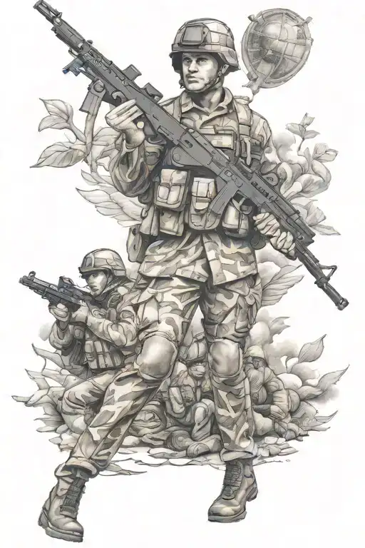 British army tattoo design idea