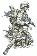 British army tattoo design idea