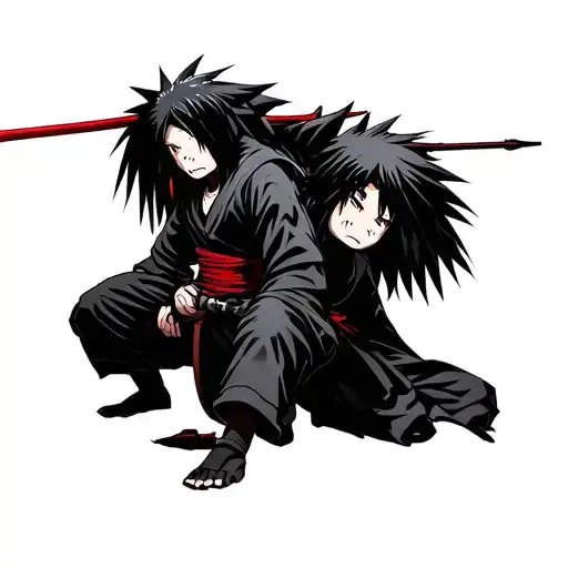 madara uchiha as puppet master akatsuki as puppets tattoo design idea
