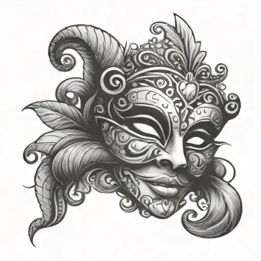 Mardi Gras tattoo design idea