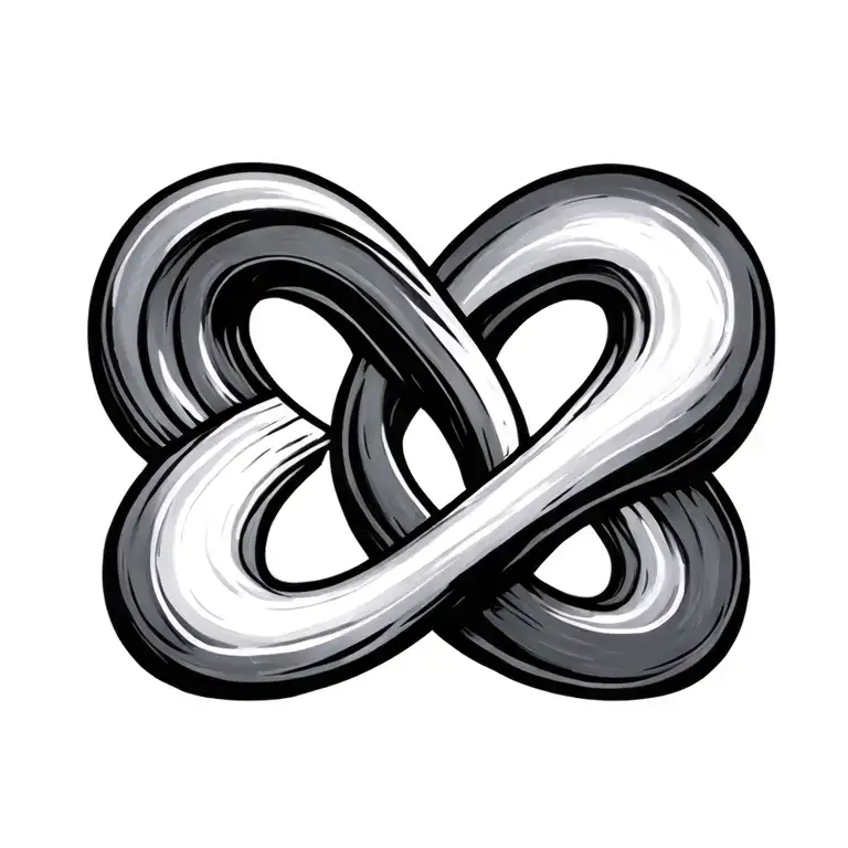 infinity symbol incorporated tattoo design idea