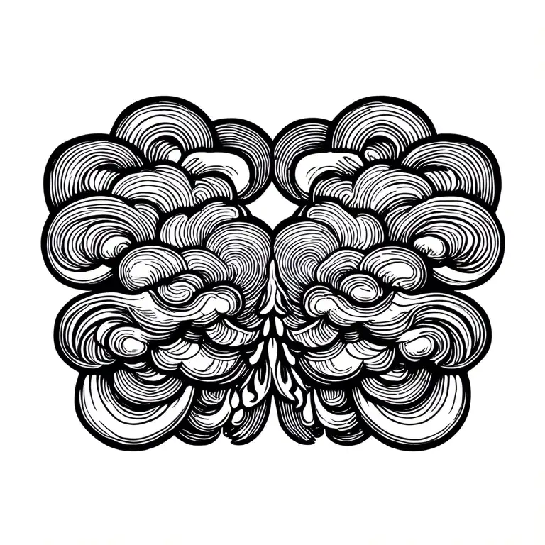 Clouds tattoo design idea
