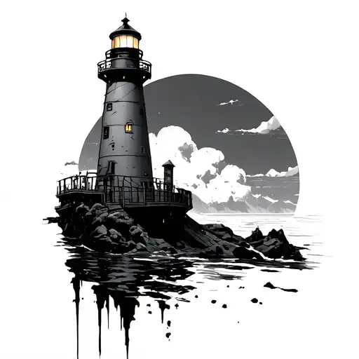 Bioshock Lighthouse tattoo design idea