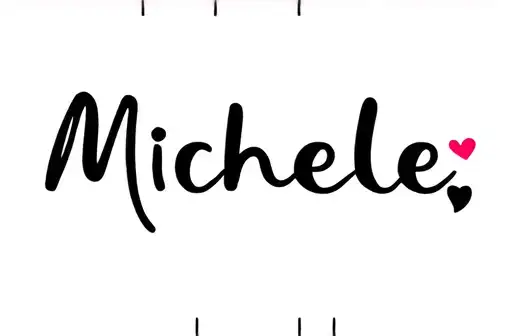 "Michelle❤️" tattoo design idea